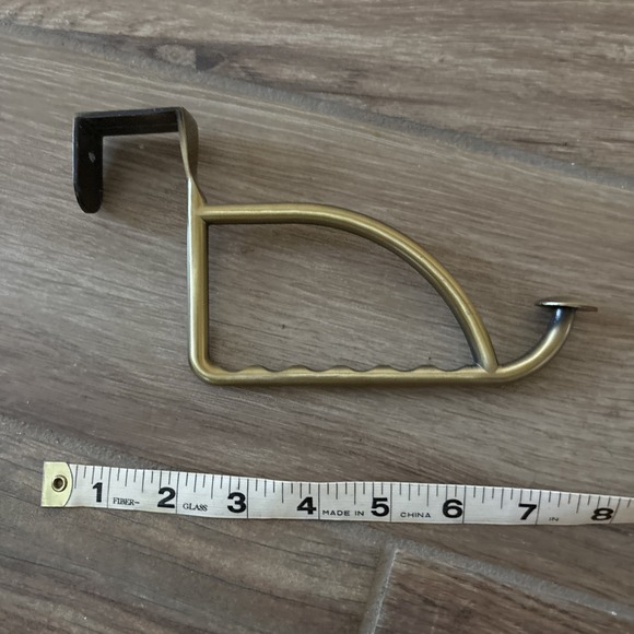 Over The Door Hook Brass Short Utility,hangars - Picture 4 of 5